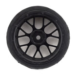 FBR1WHEHYP527 Firebrand RC Hypernova RT9 Pre-Mounted On-Road Tires (4) (Gun Metal) w/FireFang Tires, 12mm Hex & 9mm Offset-WHEELS AND TIRES-Mike's Hobby