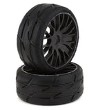 GRPGTX03-XM5 GRP Tires GT - TO3 Revo Belted Pre-Mounted 1/8 Buggy Tires (Black) (2) (XM5) w/FLEX Wheel-WHEELS AND TIRES-Mike's Hobby