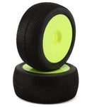 RWS180212SSBY Raw Speed RC Mach One 1/8 Truggy Pre-Mounted Tires (Yellow) (2) (Super Soft)-WHEELS AND TIRES-Mike's Hobby