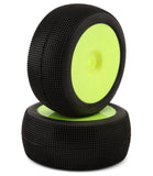 RWS180212SSBY Raw Speed RC Mach One 1/8 Truggy Pre-Mounted Tires (Yellow) (2) (Super Soft)-WHEELS AND TIRES-Mike's Hobby