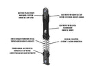 SEHREEFS212 Reefs RC 90mm XP 1/10 Rock Crawler Aluminum Shocks (2)-Shocks-Mike's Hobby