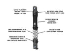 SEHREEFS212 Reefs RC 90mm XP 1/10 Rock Crawler Aluminum Shocks (2)-Shocks-Mike's Hobby