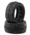 JCO4048-06 JConcepts Smoothie 2 "Thick Sidewall" 2.2" 4WD Front Buggy Tires (2) (Silver)-WHEELS AND TIRES-Mike's Hobby