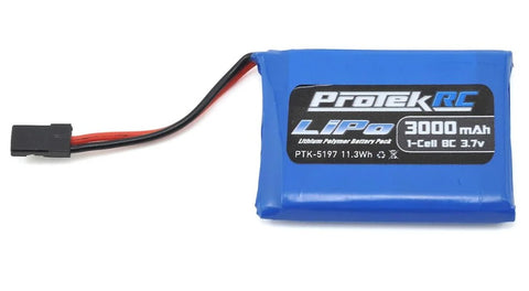 PTK-5197 ProTek RC 1S LiPo Transmitter Battery (Sanwa M17/MT-44/MT-5) (3.7V/3000mAh)-LiPo Battery-Mike's Hobby
