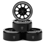 TLHTWHEELS-04 Treal Hobby Type V2 1.9" Beadlock Wheels (Black/Silver) (4)-WHEELS AND TIRES-Mike's Hobby