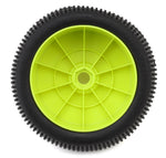 TZO-TZT402S-Y-N TZO Tires 402 1/8 Truggy Non-Glued Tire Set (Yellow) (2) (Soft)-WHEELS AND TIRES-Mike's Hobby