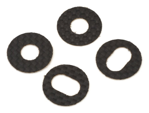 JCO8153 JConcepts 1/8th Off-Road Carbon Fiber Body Washers w/Adhesive Back (4)-PARTS-Mike's Hobby