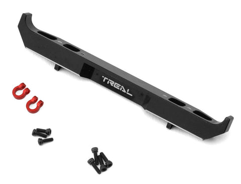 TLHTSCX24-115 Treal Hobby Axial SCX24 Aluminum Rear Bumper w/Shackles (Black) (Gladiator)-PARTS-Mike's Hobby