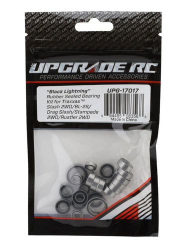 UPG-17017 UpGrade RC "Black Lightning" Rubber Sealed Bearing Kit for Traxxas® 2WD BL-2S®/Slash®/Drag Slash®/Stampede®/Rustler®-Bearing-Mike's Hobby