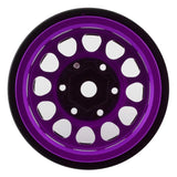 TLHTSCX24-245 Treal Hobby Type I 1.0" Classic 12-Spoke Beadlock Wheels (Purple) (4) (27.2g)-WHEELS AND TIRES-Mike's Hobby