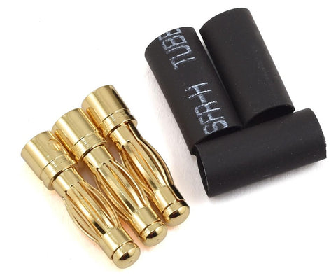 PTK-5049 ProTek RC 4mm Serrated Male Bullet Connector (3 Male)-CONNECTORS-Mike's Hobby