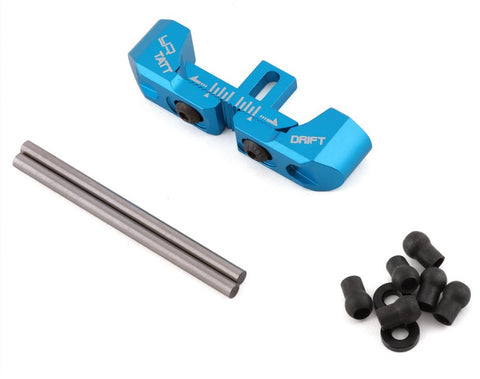 YEA-TATT-019BU Yeah Racing Tamiya TT-02 RWD Aluminum Adjustable Rear Lower Suspension Arm Mount (Blue)-PARTS-Mike's Hobby