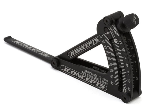 JCO5018-2 JConcepts 1/10 & 1/8 Off-Road Floating Ride-Height & Droop Gauge (Black)-Tools-Mike's Hobby