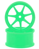 IW-2205G Integra AVS Model T7 High Traction Drift Wheel (Green) (2) (5mm Offset) w/12mm Hex-WHEELS AND TIRES-Mike's Hobby