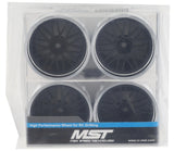 MXS-832101FBK MST S-FBK LM offset changeable wheel set (4)-WHEELS AND TIRES-Mike's Hobby