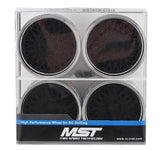 MXS-832103FBK MST 501 Wheel Set (Flat Black) (4) (Offset Changeable) w/12mm Hex-WHEELS AND TIRES-Mike's Hobby