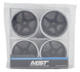 MXS-832110FBK MST FS-FBK GT offset changeable wheel set (4) (Offset Changeable) w/12mm Hex-WHEELS AND TIRES-Mike's Hobby