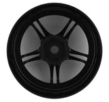 RCA-ART-WW-0506BK RC Art SSR Professor SPX 5-Split Spoke Drift Wheels (Black) (2) (6mm Offset) w/12mm Hex-WHEELS AND TIRES-Mike's Hobby