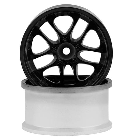 TDW-063BK Topline SSR Agle Minerva 5-Split Spoke Drift Wheels (Black) (2) (6mm Offset) w/12mm Hex-WHEELS AND TIRES-Mike's Hobby