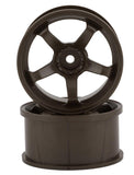 TDW-EW-0106BR Topline M5 Spoke Drift Wheels (Matte Bronze) (2) (6mm Offset) w/12mm Hex-WHEELS AND TIRES-Mike's Hobby