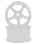 TDW-EW-0106WH Topline M5 Spoke Drift Wheels (White) (2) (6mm Offset) w/12mm Hex-WHEELS AND TIRES-Mike's Hobby