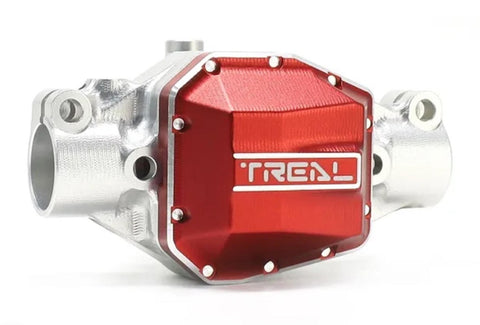 TLHTSCX10_PRO-05 Treal Hobby Axial SCX10 Pro 7075 Aluminum Front Center Axle Housing (Silver) w/Differential Cover-PARTS-Mike's Hobby