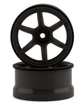 YOKRP-6313T6A Yokomo 12mm Hex Racing Performer High Traction RWD Drift Wheels (Titanium) (2) (6mm Offset)-WHEELS AND TIRES-Mike's Hobby
