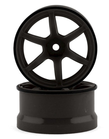 YOKRP-6313T6A Yokomo 12mm Hex Racing Performer High Traction RWD Drift Wheels (Titanium) (2) (6mm Offset)-WHEELS AND TIRES-Mike's Hobby