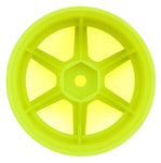 YOKRP-6313Y6A Yokomo 12mm Hex Racing Performer High Traction RWD Drift Wheels (Yellow) (2) (6mm Offset)-WHEELS AND TIRES-Mike's Hobby