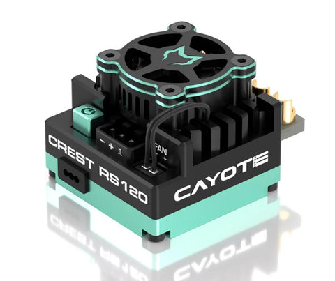 CYEA11002 Cayote Crest RS120 1/10 Stock 120A Sensored Brushless Competition ESC-ESC AND MOTORS-Mike's Hobby