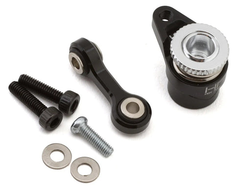 HRAGRM48SH25T Hot Racing Arrma Grom Aluminum Servo Saver Set (Black) (25T)-servo accessories-Mike's Hobby