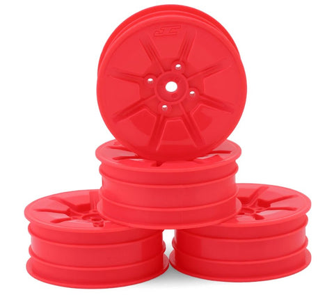 JCO3465P JConcepts Pioneer 2.2 2WD Front Buggy Wheels (Pink) (4) w/12mm Hex-WHEELS AND TIRES-Mike's Hobby