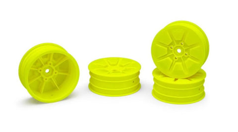 JCO3465Y JConcepts Pioneer 2.2 2WD Front Buggy Wheels (Yellow) (4) w/12mm Hex-WHEELS AND TIRES-Mike's Hobby