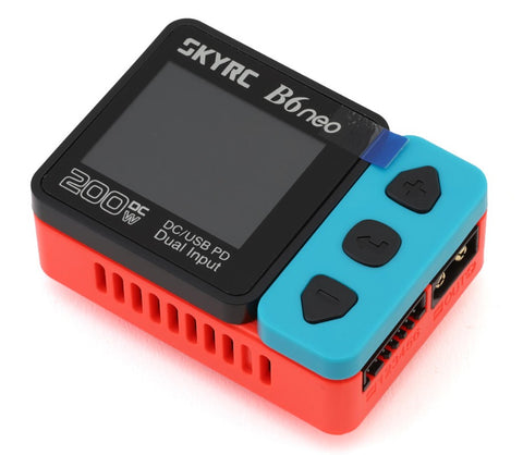 SKY-100198-01 SkyRC B6Neo LiPo/LiHV/LiFe DC Battery Charger (6S/10A/200W) (Red/Blue)-CHARGER-Mike's Hobby