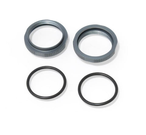TKR6013B – Shock Adjustment Collars (short, aluminum, GUN METAL ano, 2pcs)-PARTS-Mike's Hobby