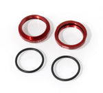 TKR6013BR – Shock Adjustment Collars (short, aluminum, RED ano, 2pcs)-PARTS-Mike's Hobby