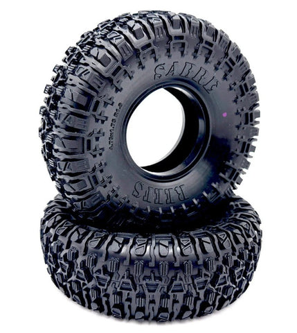 SEHREEFS252 Reefs RC SABRE 1.9" Rock Crawler Tires (2) (Pink) w/Foams-WHEELS AND TIRES-Mike's Hobby