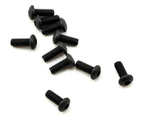 TKR1463 - M2.5x6mm Button Head Screws (black, 10pcs)-HARDWARE-Mike's Hobby