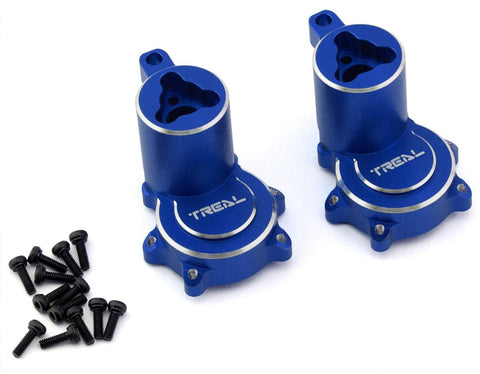 TLHTGEN9-11 Treal Hobby Redcat Gen9 Aluminum Rear Hubs/Inner Portal Covers (Blue) (2)-parts-Mike's Hobby