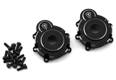 TLHTGEN9-15 Treal Hobby Redcat Gen9 Aluminum Outer Portal Covers (Black) (2)-PARTS-Mike's Hobby