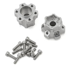 SEHREEFS222 Reefs RC 12mm Hex "DOT" CNC-Machined Aluminum Hubs (Silver) (2) (10mm Offset)-PARTS-Mike's Hobby