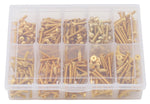 SAMSS-2004G Samix Long Stainless Steel M3 Screw Set w/Plastic Box (Gold) (300) (Flat Head/Button Head)