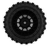 JCO4013-3994 JConcepts Magma Pre-Mounted Monster Truck Tires w/Hazard Wheel (Black) (2) (Platinum)-WHEELS AND TIRES-Mike's Hobby