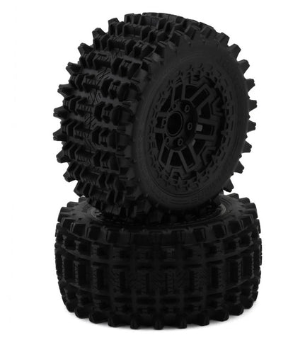 JCO4122-39812 JConcepts Magma 2.8" Pre-Mounted Tires (2) (Platinum)-WHEELS AND TIRES-Mike's Hobby