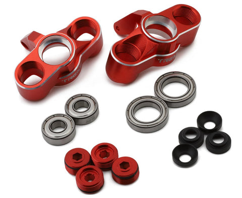 TLHTMOJAVE7-02 Treal Hobby Arrma 6S BLX 7075 Aluminum Front Steering Knuckle Set (Red) (2)-PARTS-Mike's Hobby