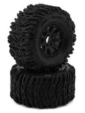 UPG-10013 UpGrade RC Dirt Claw 2.2" Pre-Mounted BELTED Tires for Traxxas® Mini Maxx® & Mini XRT® (2) w/12mm Narrow, 12mm Wide, & 14mm Hexes-WHEELS AND TIRES-Mike's Hobby
