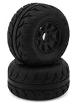 UPG-10014 UpGrade RC Street Radials 2.2" Pre-Mounted On-Road Tires for Traxxas® Mini Maxx® & Mini XRT® (2) w/12mm Narrow, 12mm Wide, & 14mm Hexes-WHEELS AND TIRES-Mike's Hobby