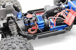 HRAMMX3535F01 Hot Racing Aluminum Motor Heat Sink for Traxxas® Mini Maxx®/XRT™ (Blue) w/35mm Fan-electronics-Mike's Hobby