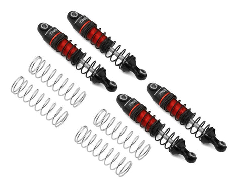 TLHTTRX-4M-95 Treal Hobby 53mm Aluminum Threaded Damper Shocks for Traxxas TRX-4M (Red) (4)-PARTS-Mike's Hobby