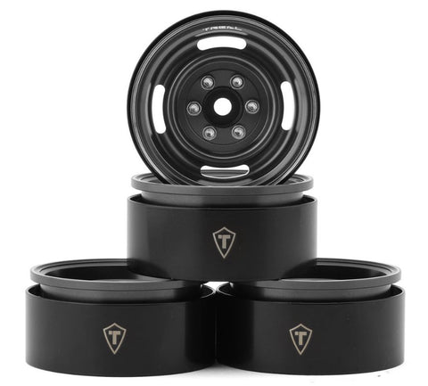 TLHTWHEEL-164 Treal Hobby Type P 1.9" Heavy Duty Vintage Style Wheels (Grey) (4) (127.3g)-WHEELS AND TIRES-Mike's Hobby